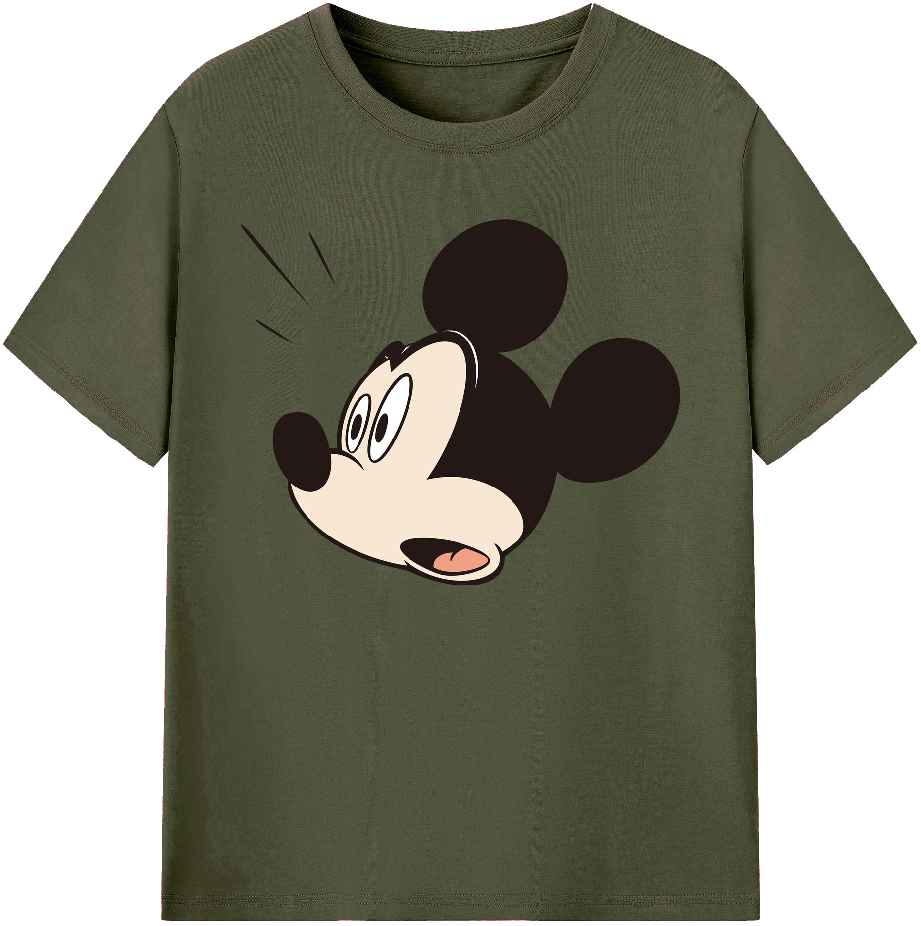 ミッキーマウス Mickey Mouse 綿100％ メンズ半袖Tシャツ｜肌触りやわらか＆通気性